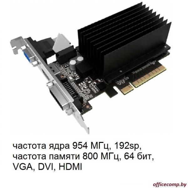 Видеокарта Palit GeForce GT 710 2GB DDR3 [NEAT7100HD46-2080H]