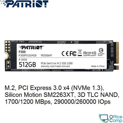 SSD Patriot P300 512GB P300P512GM28