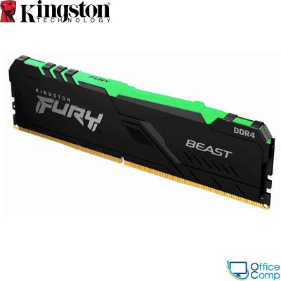 Оперативная память Kingston FURY Beast RGB 16GB DDR4 KF436C18BBA/16