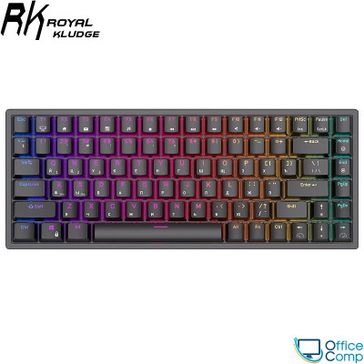 Клавиатура Royal Kludge RK84 RGB (черный, RK Brown)