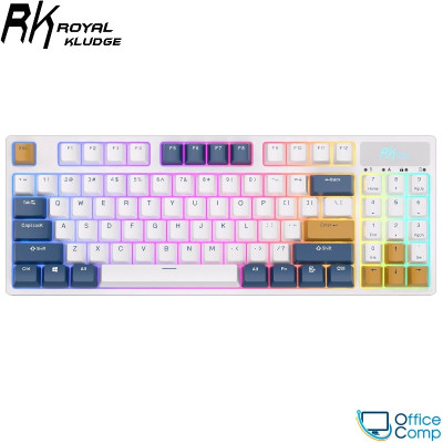 Клавиатура Royal Kludge RK89 RGB (белый, RK Lemon)